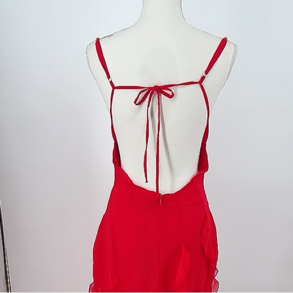 Nwt WHITE FOX BOUTIQUE Effortless Love Maxi Dress Red size M - Picture 8 of 11